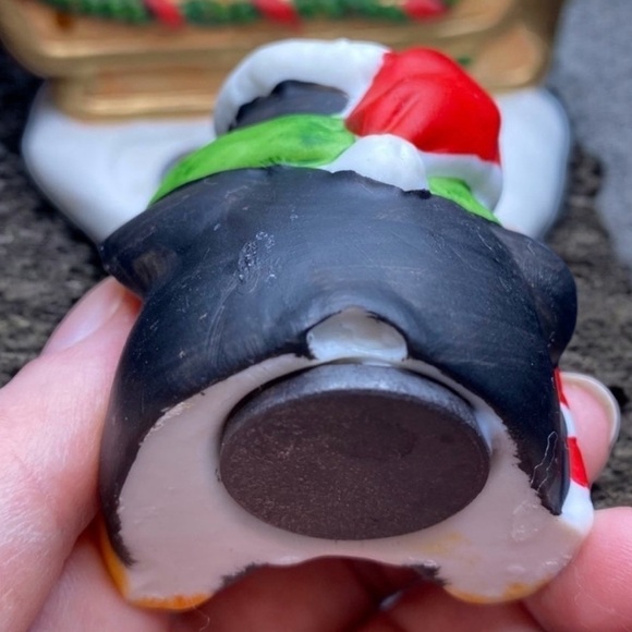 VINTAGE 1989 House of Lloyd Merry Penguins Musical Christmas Music Box - Picture 7 of 10